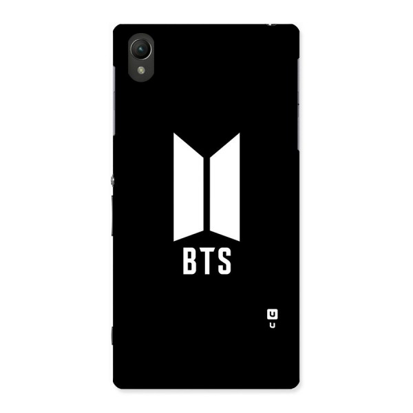 BTS Logo Black Back Case for Sony Xperia Z1