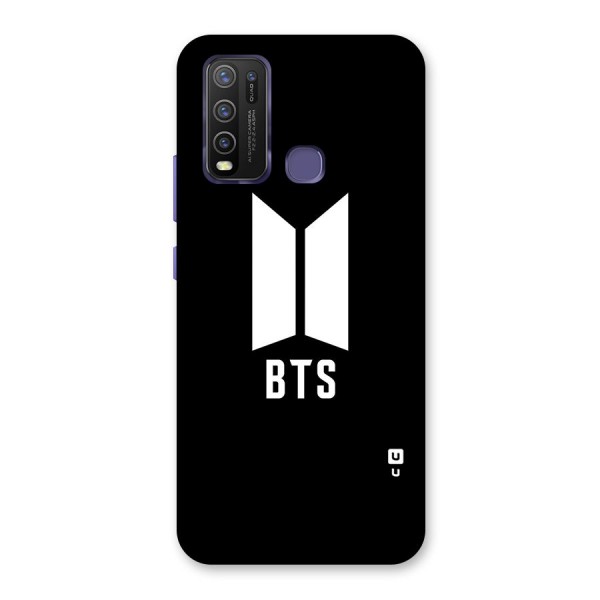 BTS Logo Black Back Case for Vivo Y30