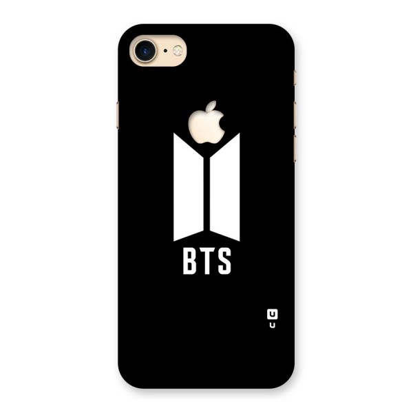 BTS Logo Black Back Case for iPhone 7 Apple Cut