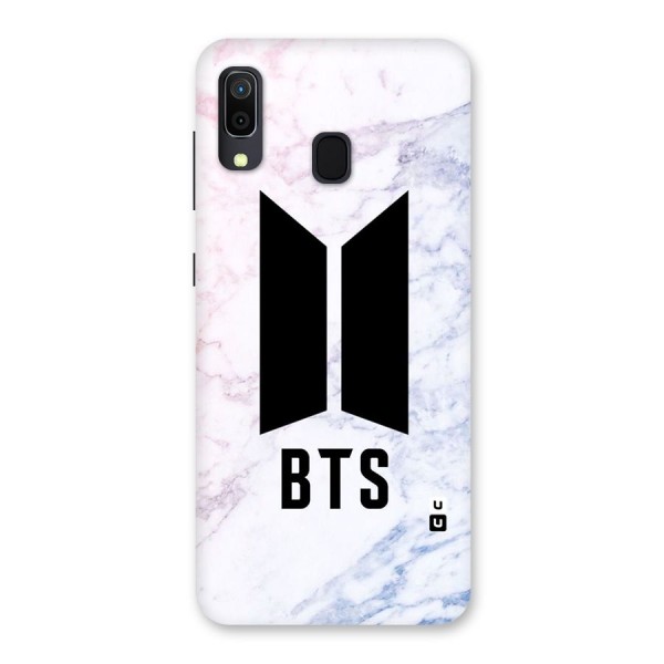 BTS Logo Marble Print Back Case for Galaxy A20