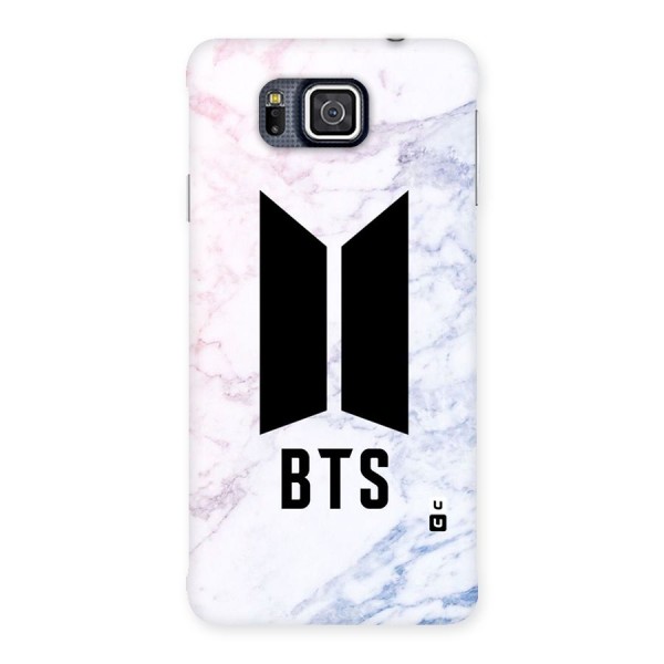 BTS Logo Marble Print Back Case for Galaxy Alpha