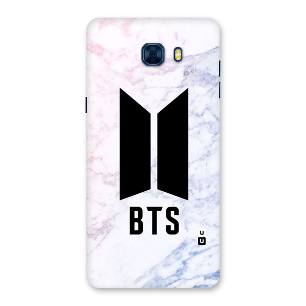 BTS Logo Marble Print Back Case for Galaxy C7 Pro