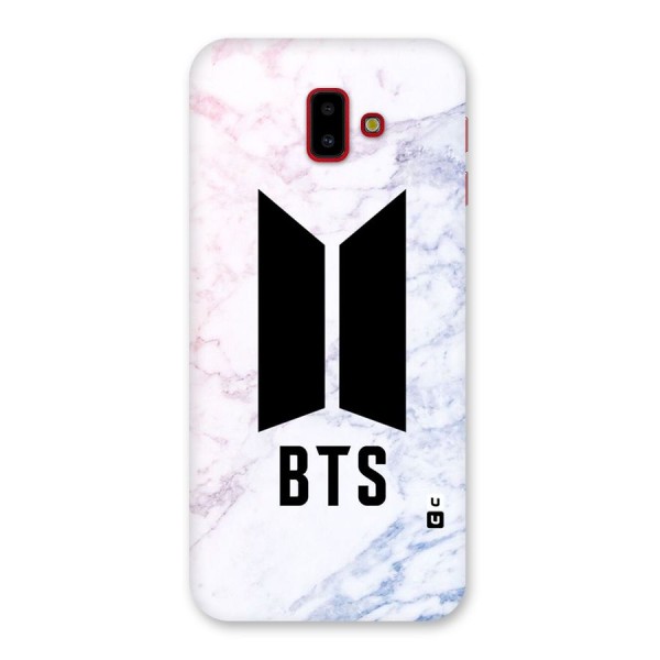 BTS Logo Marble Print Back Case for Galaxy J6 Plus