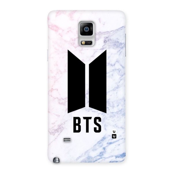 BTS Logo Marble Print Back Case for Galaxy Note 4