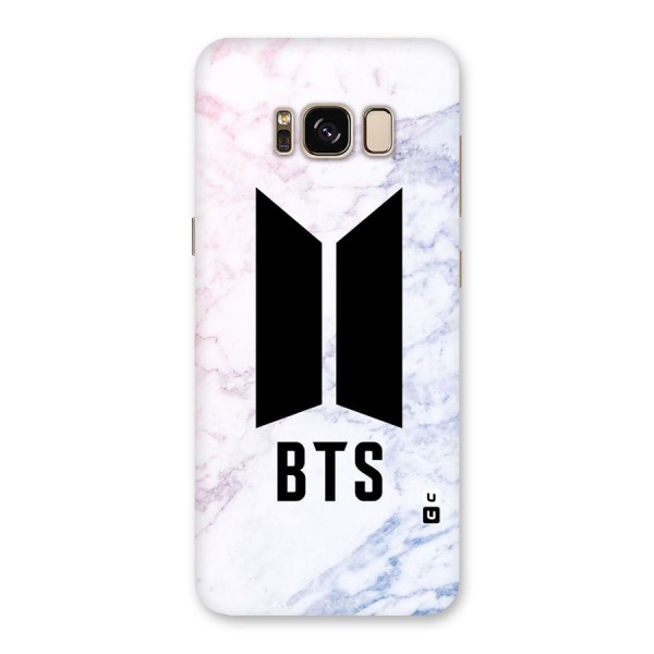 BTS Logo Marble Print Back Case for Galaxy S8