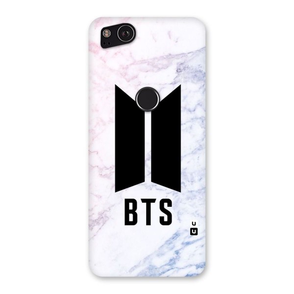 BTS Logo Marble Print Back Case for Google Pixel 2