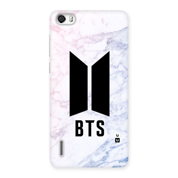 BTS Logo Marble Print Back Case for Honor 6