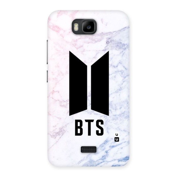 BTS Logo Marble Print Back Case for Honor Bee