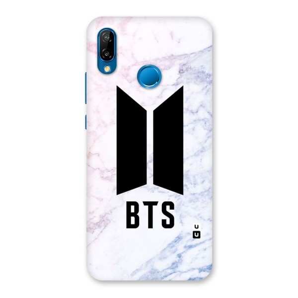 BTS Logo Marble Print Back Case for Huawei P20 Lite