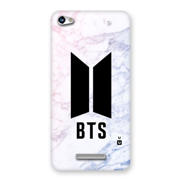 BTS Logo Marble Print Back Case for Micromax Hue 2