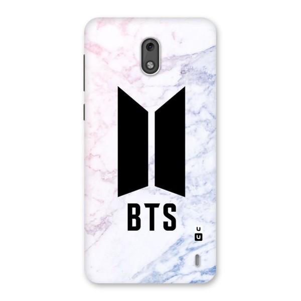 BTS Logo Marble Print Back Case for Nokia 2