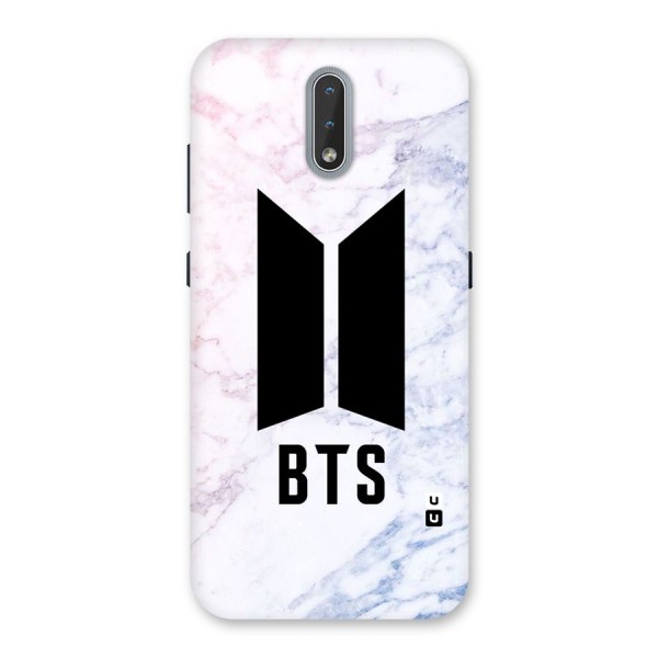 BTS Logo Marble Print Back Case for Nokia 2.3