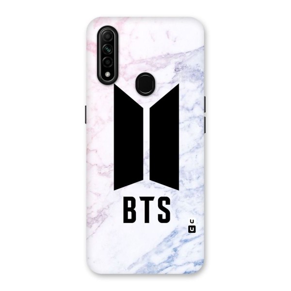 BTS Logo Marble Print Back Case for Oppo A31