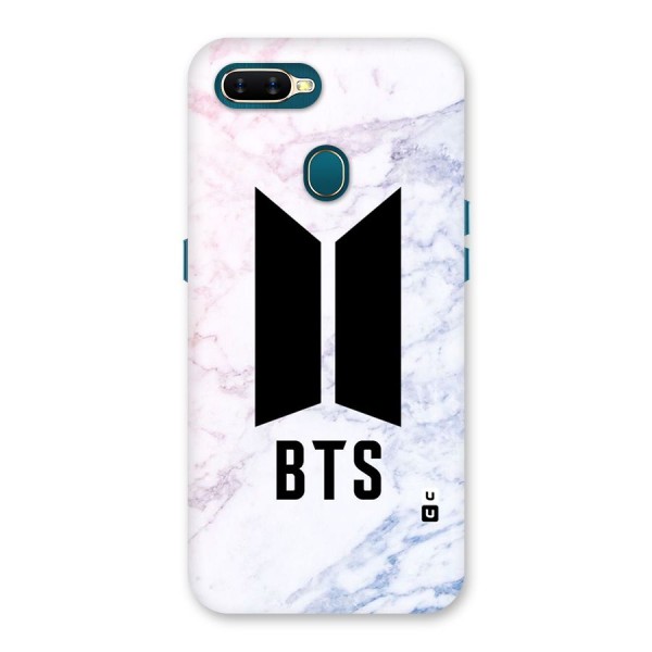 BTS Logo Marble Print Back Case for Oppo A7