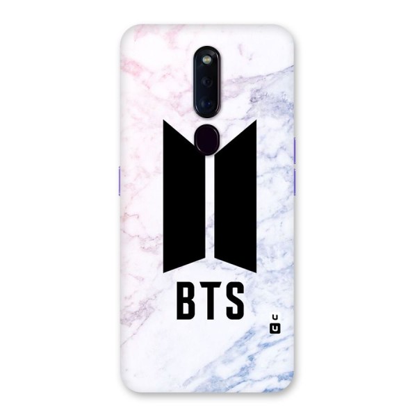 BTS Logo Marble Print Back Case for Oppo F11 Pro