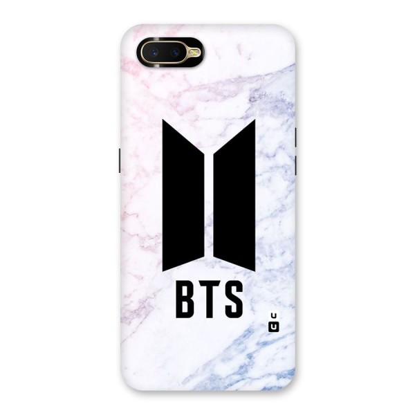 BTS Logo Marble Print Back Case for Oppo K1