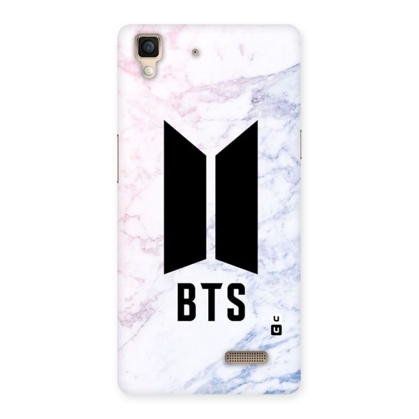 BTS Logo Marble Print Back Case for Oppo R7