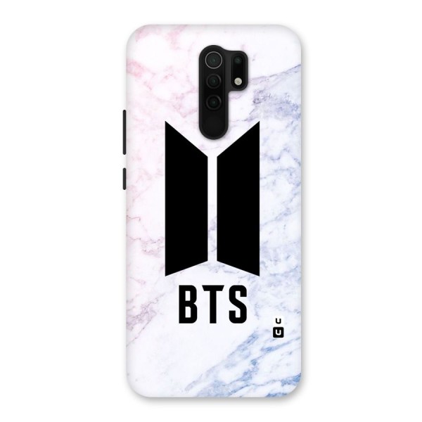 BTS Logo Marble Print Back Case for Poco M2