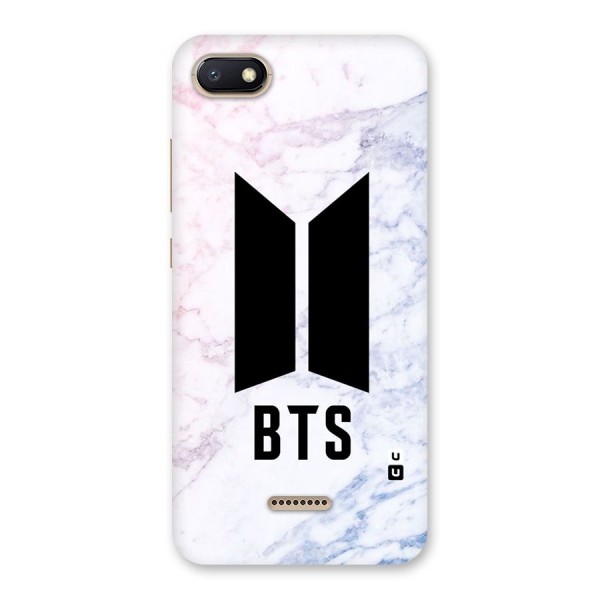 BTS Logo Marble Print Back Case for Redmi 6A