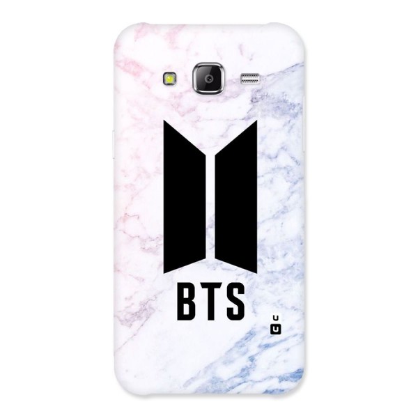 BTS Logo Marble Print Back Case for Samsung Galaxy J5