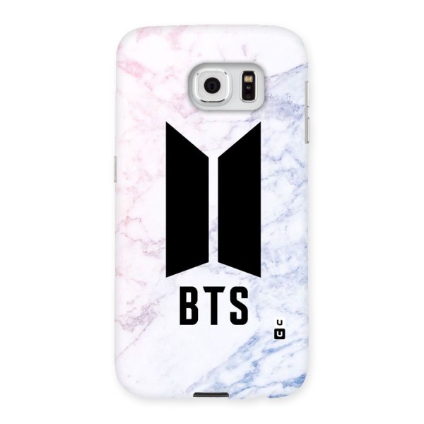 BTS Logo Marble Print Back Case for Samsung Galaxy S6