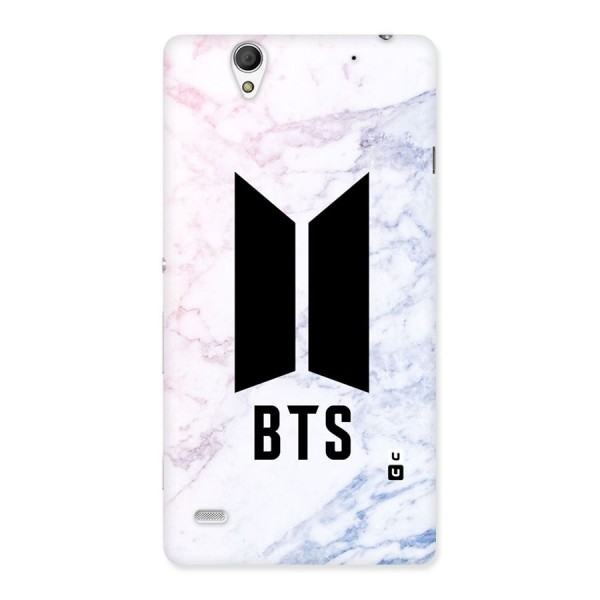 BTS Logo Marble Print Back Case for Sony Xperia C4