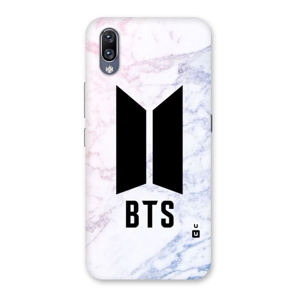 BTS Logo Marble Print Back Case for Vivo NEX