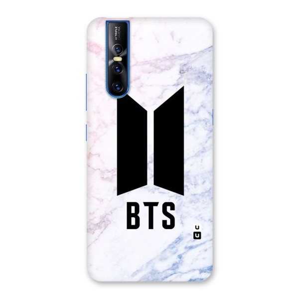 BTS Logo Marble Print Back Case for Vivo V15 Pro