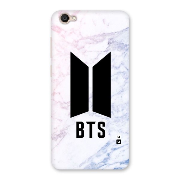 BTS Logo Marble Print Back Case for Vivo Y55s