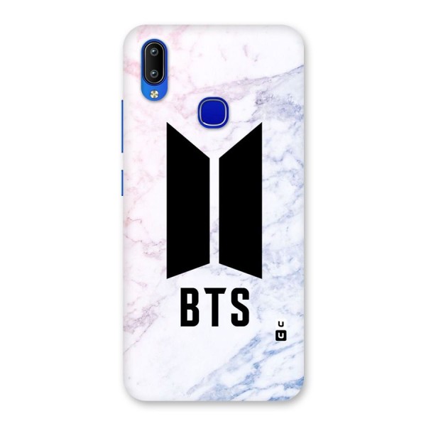 BTS Logo Marble Print Back Case for Vivo Y91