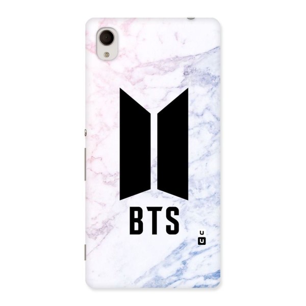 BTS Logo Marble Print Back Case for Xperia M4 Aqua