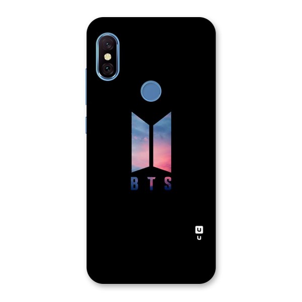 BTS Logo Sky Back Case for Redmi Note 6 Pro