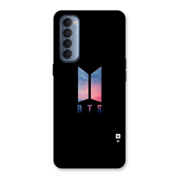 BTS Logo Sky Back Case for Reno4 Pro