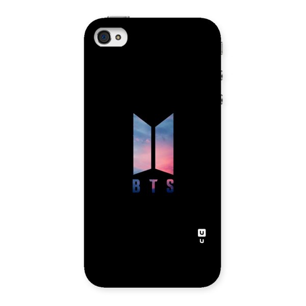 BTS Logo Sky Back Case for iPhone 4 4s