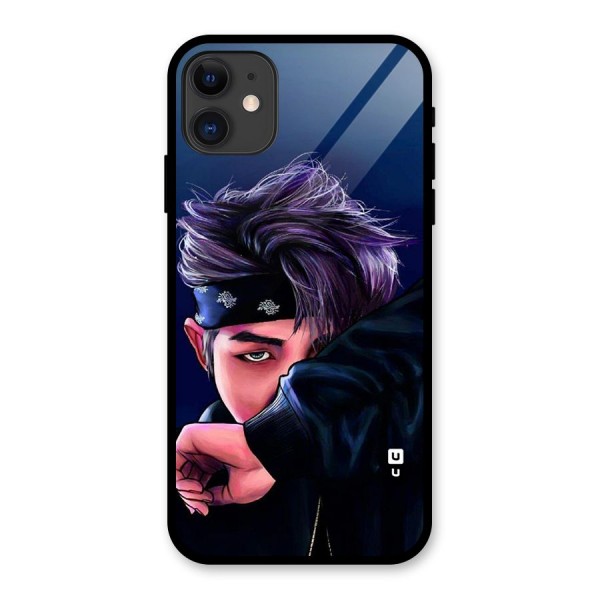 BTS Namjoon Artwork Glass Back Case for iPhone 11