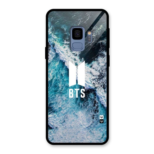 BTS Ocean Waves Glass Back Case for Galaxy S9