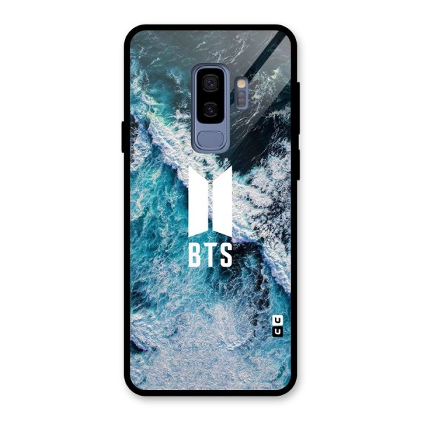 BTS Ocean Waves Glass Back Case for Galaxy S9 Plus