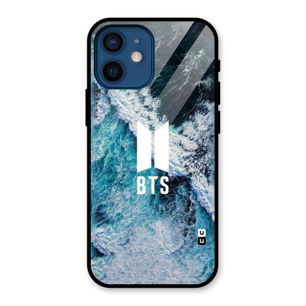 BTS Ocean Waves Glass Back Case for iPhone 12 Mini