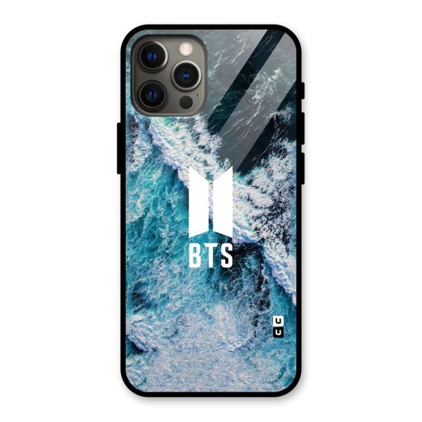 BTS Ocean Waves Glass Back Case for iPhone 12 Pro Max