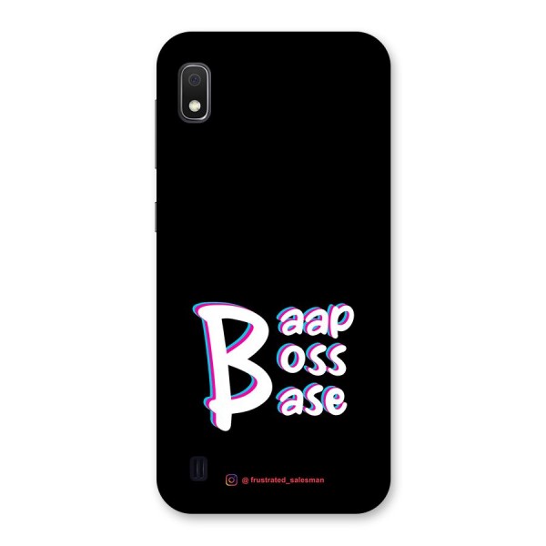 Baap Boss Base Black Back Case for Galaxy A10