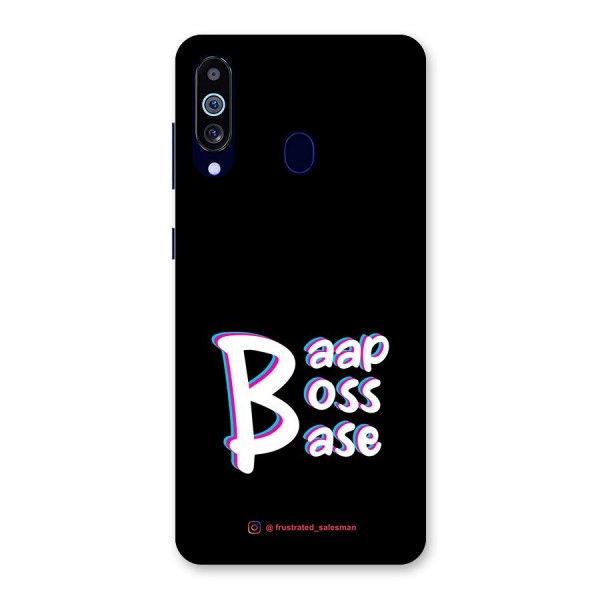 Baap Boss Base Black Back Case for Galaxy A60