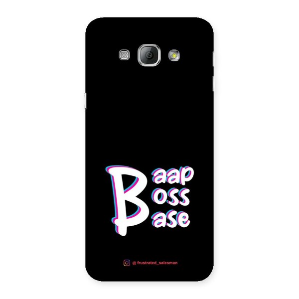 Baap Boss Base Black Back Case for Galaxy A8