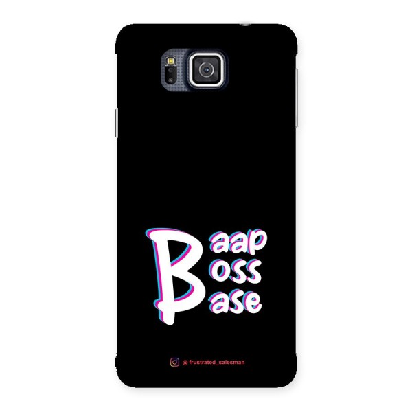 Baap Boss Base Black Back Case for Galaxy Alpha