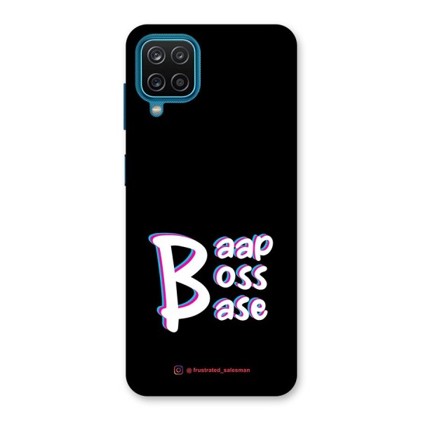 Baap Boss Base Black Back Case for Galaxy F12