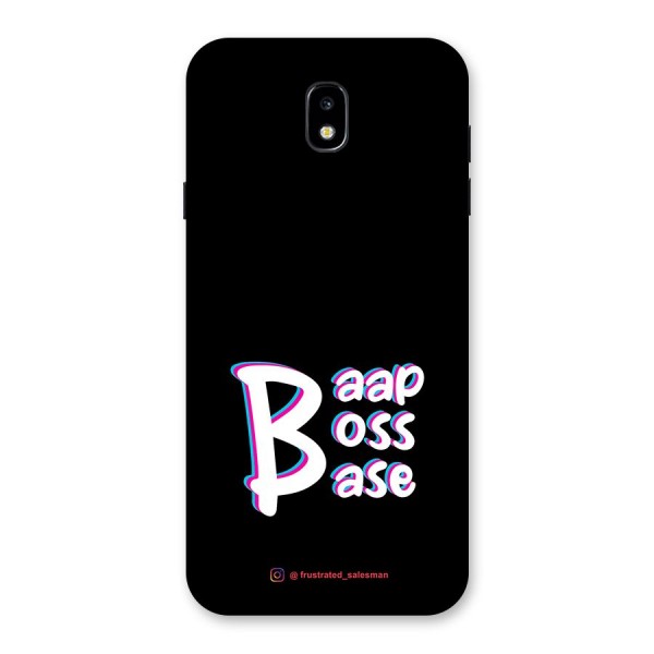 Baap Boss Base Black Back Case for Galaxy J7 Pro