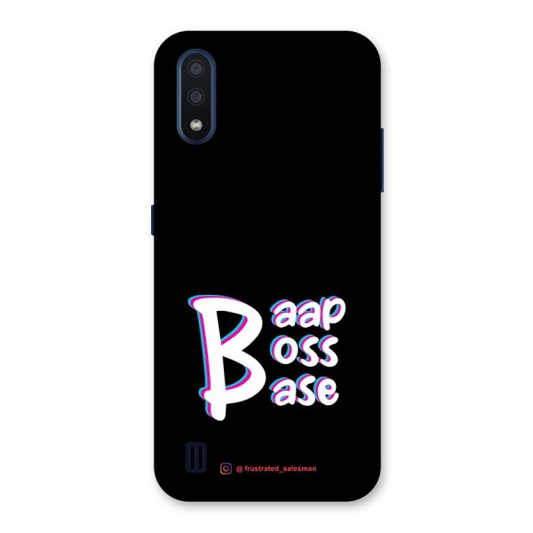 Baap Boss Base Black Back Case for Galaxy M01