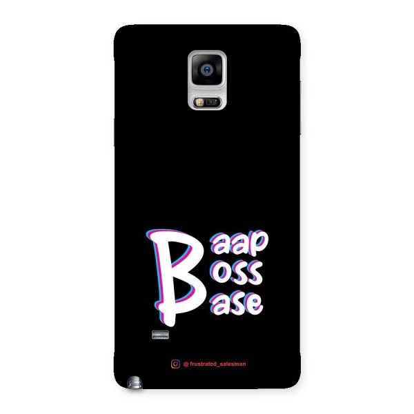 Baap Boss Base Black Back Case for Galaxy Note 4