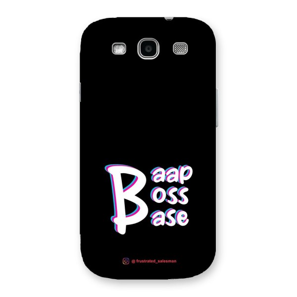 Baap Boss Base Black Back Case for Galaxy S3 Neo