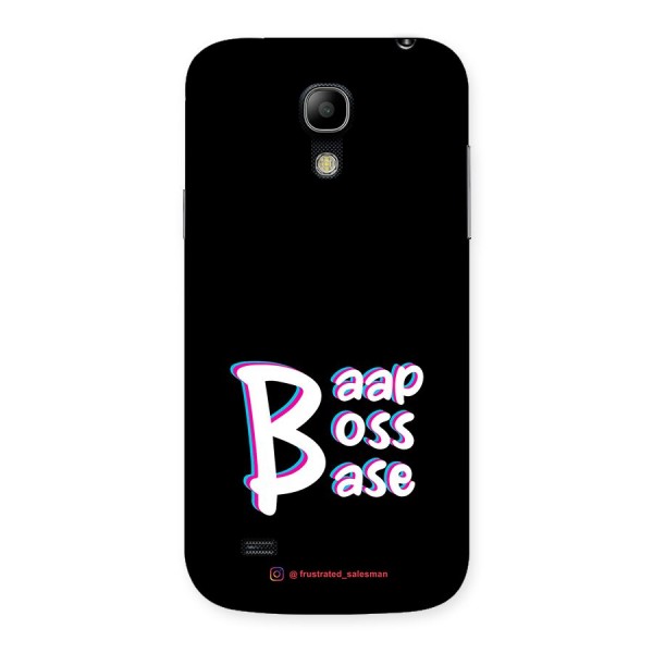 Baap Boss Base Black Back Case for Galaxy S4 Mini