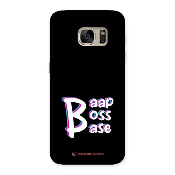 Baap Boss Base Black Back Case for Galaxy S7